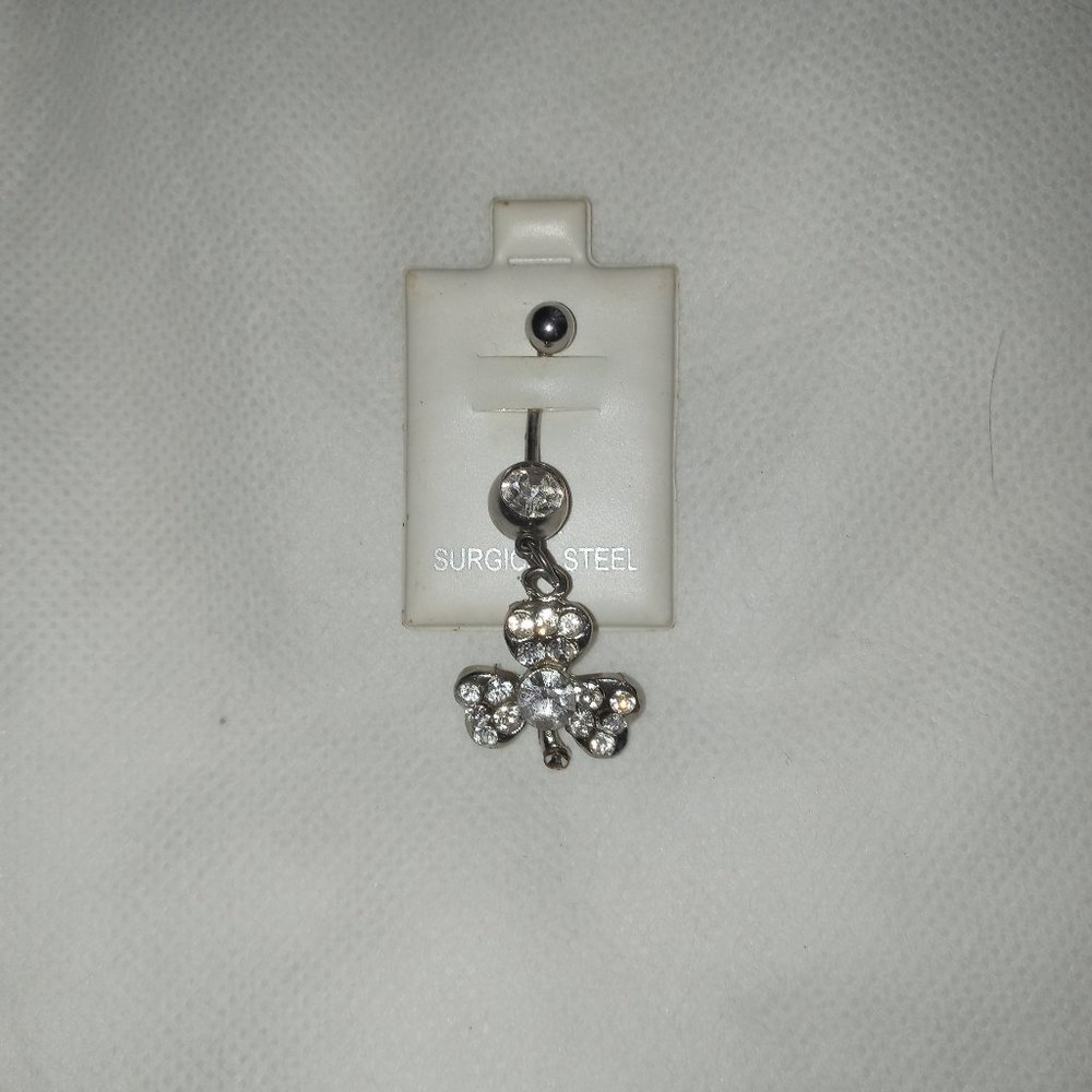 Navel Belly Ring Shamrock